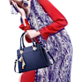 Miniatyrbild 3 av 5: Damhandväskor Axelväska Crossbody Messenger Bag Tote Satchel för Dam PU Läder Handväska Royal Blue