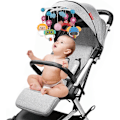 Miniatyrbillede 4 af 5: Krybbelegetøj med musik og projektion - Krybbelegetøj med timerfunktion - Baby hængende legetøj - Gave til nyfødte 0-12 måneder