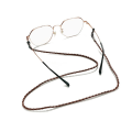 Miniatyrbild 2 av 4: Glaskedjor Halsband Läder Glasögon Halsband Snöre Rep Band Läder Glasögon Snöre Justerbar Ände Glasögonhållare Ögonaccessoarer, 2 st, Brun Brown