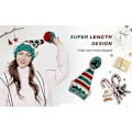 Miniatyrbild 2 av 5: Julklappsmössa Elegant Stickad Varm Rolig Beanie