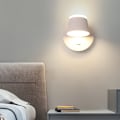 Miniatyrbillede 5 af 5: 9W LED Læselampe med Kabel og Stik, Sengelampe med Touch-kontakt og USB-port, 350° Roterbar Væglæselampe, Dæmpbar, 3000K-6500K Sort