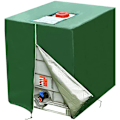 Pikkukuva 1 / 5: 1000L IBC-säiliön suojus, 420D vesisäiliön suojus, UV-suojattu säiliön suojus, IBC-säiliön suojus vetoketjulla, 120 x 100 x 116 cm (vihreä) Green
