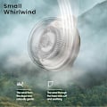Miniatyrbillede 3 af 5: Bærbar Clip Køleventilator USB Genopladelig Mini Clip Ventilator Hals Talje Ventilator Justerbar Luftkøleventilator White