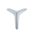 Pikkukuva 2 / 5: 4 huonekalujalan sarja, 10 cm modernit metalliset kolmiopöydän jalat, huonekalujalat kaappeihin, metalliset kolmijalat, sohvan jalat, kaapin jalat, kirkas hopea 15cm