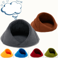 Miniatyrbilde 5 av 5: Myk Fleece Hund- og Katteseng, Komfortabel Myk og Fluffy Kattepute for Kattunge og Valp Hule Bærbar Kurv Kennel