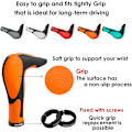 Miniatyrbild 3 av 6: Ergo Cykelhandtag Bar End Lock On Styre Mountainbike MTB Red