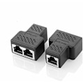 Pikkukuva 1 / 4: RJ45-jakajaliittimet - Ethernet-jakajakytkin kaksoispistorasia HUB-liitäntä, 2 kpl (Huomautus: Kaksi porttia eivät voi toimia samanaikaisesti)