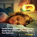 Miniatyrbillede 4 af 5: Vækkeur Natlampe, Lys Vækkeur med Trådløs Oplader, Søvnhjælp, Snooze Timer-tilstand, 3 i 1 Natlampe, Ideel