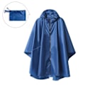 Miniatyrbillede 1 af 5: Regnfrakke til voksne, vandtæt udendørs hætte, poncho vandtæt til kvinder med lynlås, festivalponchoer vandtæt lang, vandtætte kapper plusstørrelse Blue