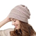 Miniatyrbilde 3 av 5: Slouchy Beanies, Oversized Strikket Varme Vinterluer for Kvinner, Tykke for Kaldt Vær