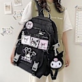 Miniatyrbillede 4 af 4: Sanrio Kuromi Rygsæk, Skuldertaske Pompompurin My Melody Skoletaske til Studerende, Stor Kapacitet