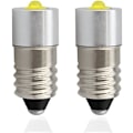 Miniatyrbillede 1 af 5: E10 Udskiftnings LED lommelygte med høj effekt 6-24V, 3W 200lm, Pakke med 2 (E10 Varm Hvid)