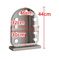 Miniatyrbilde 5 av 5: LED Sminkespeil for Skrivebord Soverom Toalettbord Berøringskontroll 360° Roterende Sminkespeil