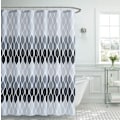 Pikkukuva 2 / 4: Tekstuurikuvioinen suihkuverhosetti, 1 suihkuverho ja 12 metallilenkkiä, ruostumaton, 100% polyesteri, konepesu, mitat 70” x 72”, harmaa Grey