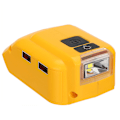 Miniatyrbillede 2 af 5: Opladerkonverter USB, dobbelt opladeradapter USB Dcb090 til Dewalt 14.4v 18v 20v Li-ion batteriopladning konv
