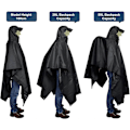 Miniatyrbillede 5 af 5: Genanvendelig Regnponcho, Vandtæt Poncho, Let Vandtæt Regnfrakke