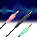 Miniatyrbilde 5 av 5: Spillhodetelefonkabel for Sennheiser G4ME ONE / PC 373D / PC37X GSP350 / 500 / 600PC-versjon