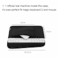 Pikkukuva 5 / 5: Vedenpitävä ja pölytiivis kantolaukku, järjestelijä, pidike hiiritaskulla ja näppäimistösuojuksella Apple Wireless Bluetooth Keyboard 2:lle ja hiirelle