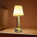 Miniatyrbillede 1 af 4: Led Bordlampe uden ledning med batteri, Genopladelig Bordlampe Udendørs Batteridrevet USB Bordlampe