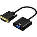 Miniatyrbild 1 av 5: DVI till VGA Adapter, DVI-D till VGA Adapter Konverterare 24+1 Hane till Hona, Stödjer 60Hz och 3D, för DVI System Anslutet till VGA Monitor