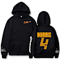 Miniatyrbillede 1 af 2: Hoodie, Lando Norris 4 Bogstavs Print Mænds og Kvinders Sweatshirt Efterår/Vinter Casual Mode Gade, XL