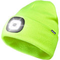 Pikkukuva 1 / 4: Unisex LED-valaistu pipo, USB-ladattava juoksupäällystin erittäin kirkas handsfree-otsalampun pipo, LED-pipo juoksuun ja vaellukseen (fluoresoiva keltainen) Fcuorescent yellow