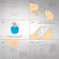 Miniatyrbillede 5 af 5: 6 stk. Vandfilter til kaffemaskine Keurig Kaffefilter Kaffemaskine Non-woven Bambus Trækul Aktiveret Kulstof Pakke Filter
