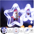Miniatyrbild 4 av 5: Julgransbelysning för fönster, 3 m julstjärne-gardinlampor USB Xmas ljusslingor Nyhet fönster vinterdekorationer för sovrum inomhus hem, kall vit Cool White