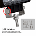 Miniatyrbillede 3 af 5: 2 stk. 4 tommer 48W Spot Light Arbejdslygte LED, Bred Stråle Arbejdslygte til Off Road Truck SUV og 4x4 Tågelygte