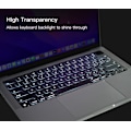 Miniatyrbild 5 av 5: Premium Ultra Thin Keyboard, Cover för 2023 2022 2021 Apple MacBook Pro 14\" Model Keyboard Layout Protector Skin -Clear