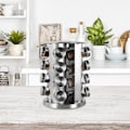 Miniatyrbillede 5 af 5: Roterende Krydderihylde Organizer med 16 Krydderiglas, Fritstående Karrusel Krydderiopbevaring Kan Roterer 360°, til Madlavning Roterende Krydderihylde