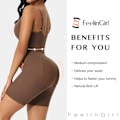Miniatyrbillede 4 af 5: Komfortabel Helkropsdragt til Kvinder Butt Lifter Sømløs Shapewear til Kvinder Mavekontrol Lår Slankere 2XL/3XL