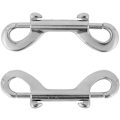 Miniatyrbilde 1 av 5: 2 stk Dobbel Ended Bolt Snap Kroker, Sink Legering Dobbel Ende Klips, Dykkeklips Holdbare Trigger Snaps
