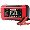 Miniatyrbilde 1 av 5: 12V 24V LiFePO4 Bærbar Billader 9-Trinns Smart Batterilader for Bil, Lastebil, Motorsykkel, Gressklipper, Båt, Marine