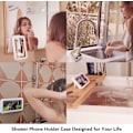 Miniatyrbillede 5 af 5: Brusebad Telefonholder, 360° Rotation og 145° Vinkel Vandtæt Badeværelse Vægmontering Telefonetui til 4''-7'' Telefonskærmbeskytter