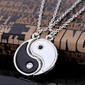 Miniatyrbilde 2 av 5: Matchende Vennskaps-Halskjeder og Armbånd for 2 Bestevenner BFF Par Bursdag Julegaver, Yin og Yang Halskjede