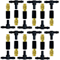 Miniatyrbild 1 av 5: 12 st Justerbara Mässingsmunstycken för Dimspredning, T-Kopplingar Bevattningssystem, 4/7 Slang Bevattningsmunstycke för Trädgårdsbevattning, Balkongbevattning