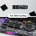Miniatyrbild 4 av 4: 5 st 35x35x10mm Aluminium Liten Kylfläns med Dubbelsidig Värmeledande Tejp för CPU IC LED-kort Kylare för Kylning Stepper Motor TEC1-12706 Peltier