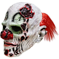 Miniatyrbild 3 av 5: Halloween Läskig Ond Clown Mask Skräck Ansikte Zombie Kostym
