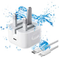 Miniatyrbillede 6 af 6: 20W USB C Hurtiglader, Hurtig Opladningsstik og 2M USB C til Lightning Opladningskabel, Egnet til iPhone 13, 14, 15, 13Pro, 14Pro, 15Pro