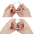 Miniatyrbild 3 av 5: Top-Spring 12-pack Duschdraperiringar i Plast, O-ringar, Krokar, Hängare, Badgardinsögla, Glid, Badrum, Dusch, Fönsterstång, Vit