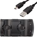 Pikkukuva 5 / 5: Latausasema Playstation 3 -ohjaimille, 2 in 1 -latausasema LED-merkkivalolla, yhteensopiva Playstation PS3/MOVE -ohjaimien kanssa