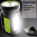 Miniatyrbillede 2 af 5: Ultra kraftig LED-lommelygte USB genopladelig 135000 lumen 6000mah med sidelys Høj effekt Vandtæt lommelygte til nødsituationer Vandreture Camping Jagt