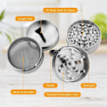 Miniatyrbillede 3 af 4: Sæt med 4 pollen scraper grinders, diameter 40mm, højde 43mm