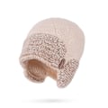Miniatyrbilde 1 av 4: Hold Varme Beanie-Hatter, Vinterstrikket Huer, Tykke Varme Kantløse Pelsluer, Huer Utendørs Varme Tilbehør, Unisex Khaki