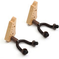 Miniatyrbilde 1 av 3: 2 Pakning Tre Gitarhenger Veggfeste, for Vegg, Gitarstativ for 2 Gitarer, Gitarvegg for Bassgitar Stativ Ukulele og Elektrisk Gitar Ukulele