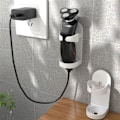 Miniatyrbild 3 av 3: Elektrisk tandborsthållare väggmonterad tandborsthållare anpassar sig till 90% elektrisk tandborsthållare badrumstillbehör 1 st