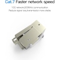 Miniatyrbilde 2 av 5: RJ45 Modulær Jack, Cat7 Cat6 Cat5 RJ45 8P8C Nettverk Keystone Jack, RJ45 socket In-Line Kobler, Ethernet Kabel Forlenger Adapter (5 pakke)