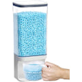 Miniatyrbilde 1 av 5: Tøyvaskemiddelbeholder, beholder med kopp, 1500 ml, kornbeholder for frokostblandinger, egnet for vaskemiddelperler, vaskemiddel