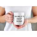 Miniatyrbild 3 av 5: Världens Bästa Chef Kaffemugg Original/Födelsedagspresent/Påsk/Keramik 350 ML/Originell Presentidé